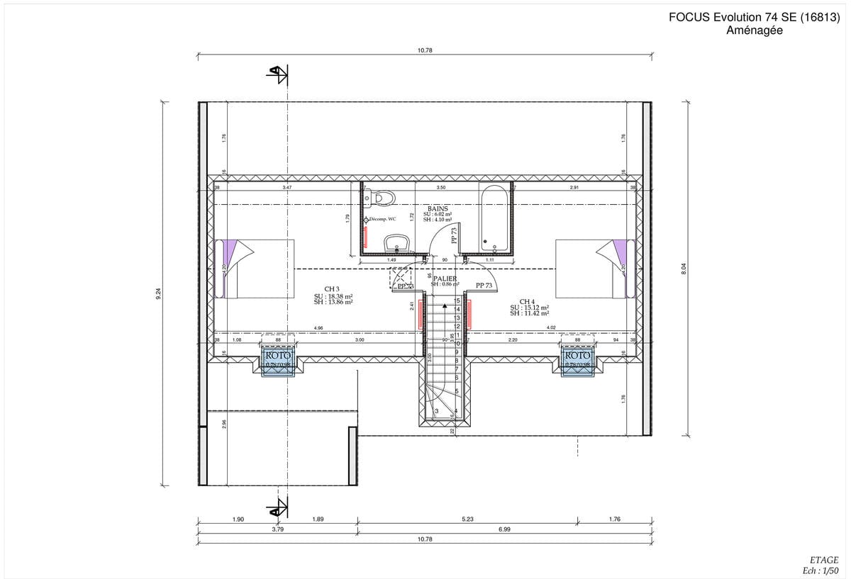 Plan Étage Evo City Ile de France