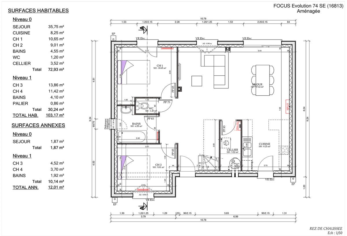 Plan Rez-de-chaussée Evo City Ile de France