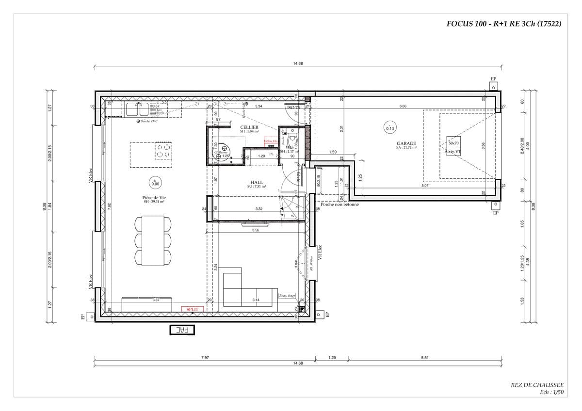 Plan Rez-de-chaussée Urban Ile de France